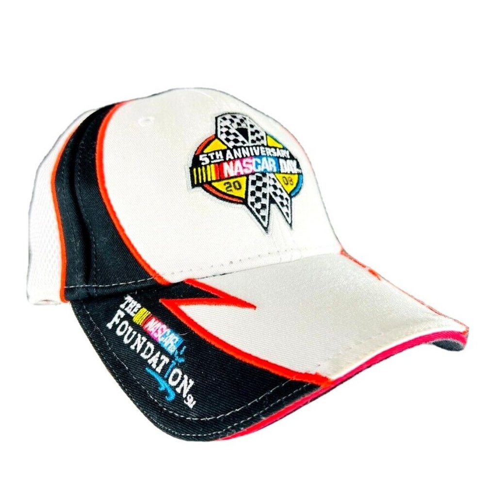 Nascar Foundation 5th Anniversary Baseball Hat Cap Mesh 2008 Kids Learn To Win